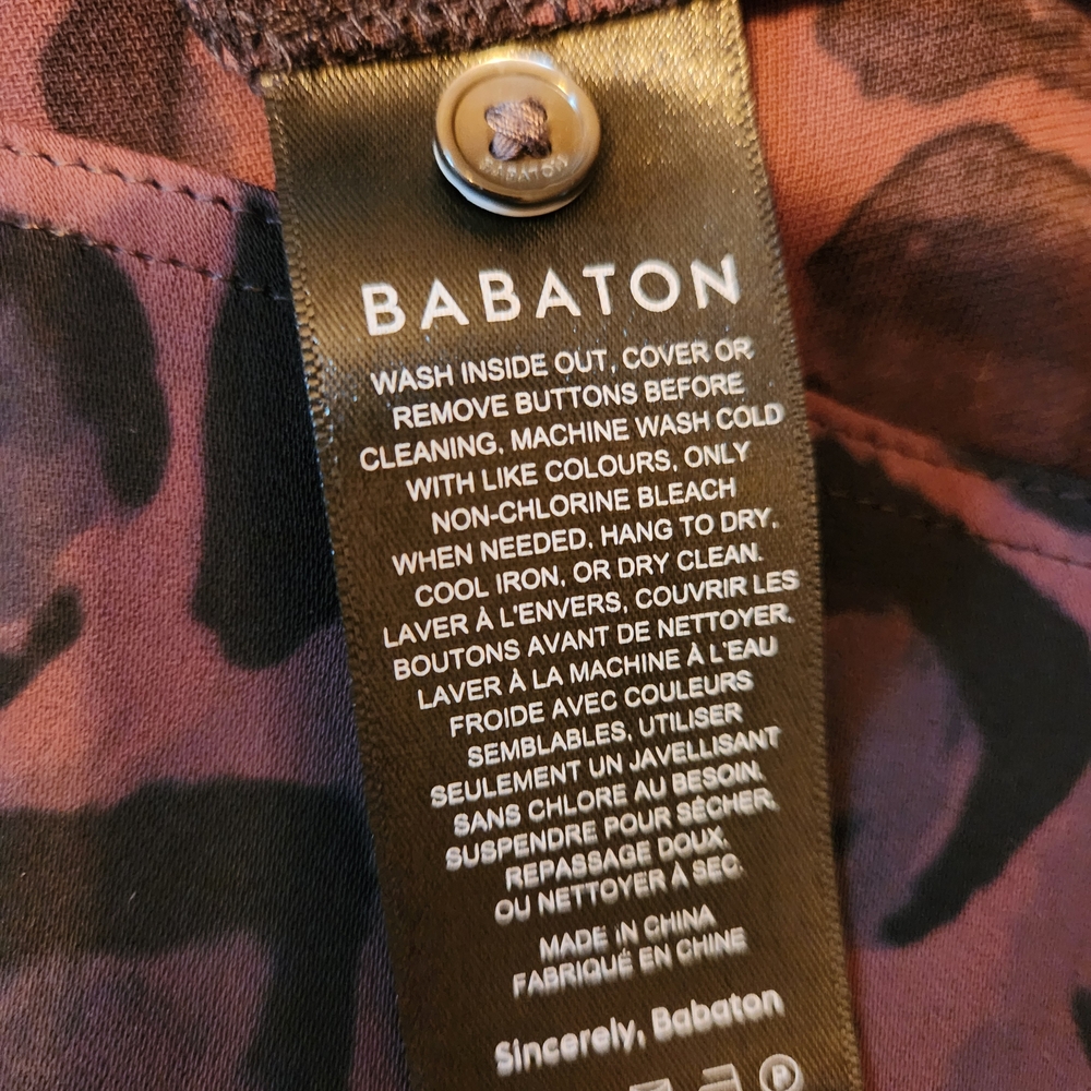 Babaton Pink and Black Patterned Top S - Picture 6 of 11